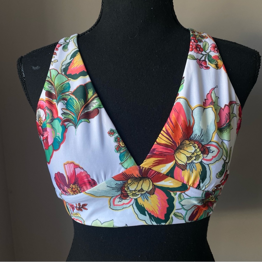 Becca by Rebecca Virtue S/P floral bikini swim top
